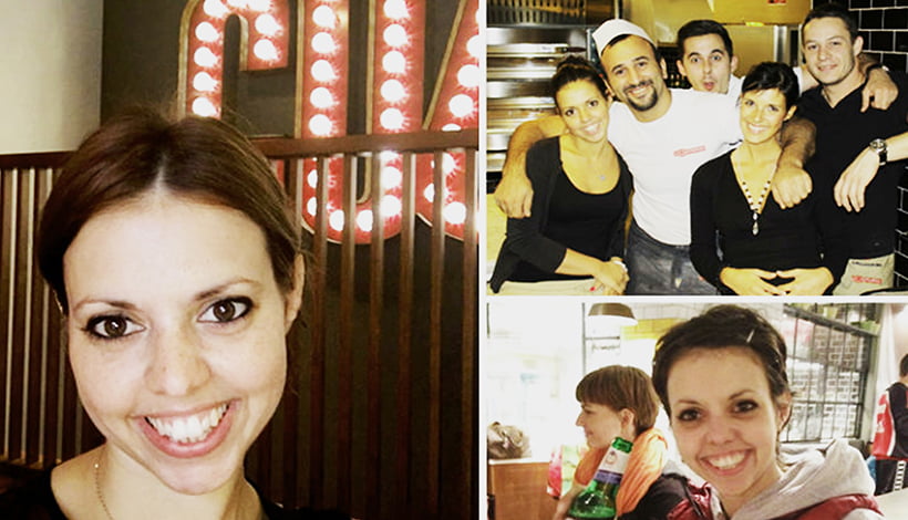 Claudia in der L'Osteria