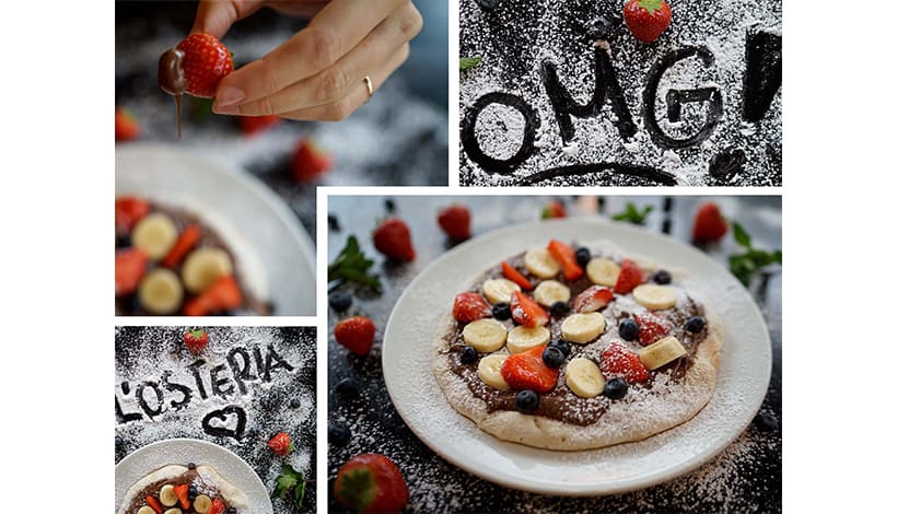 Pizza con Nutella